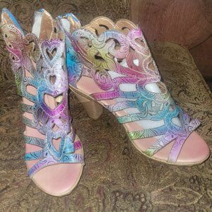 Super Lady Star Sandals Size 10